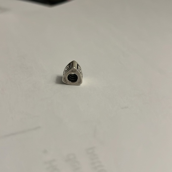 Pandora Sterling Silver Letter B Triangle Shaped Charm. 100% Authentic! - Picture 2 of 3